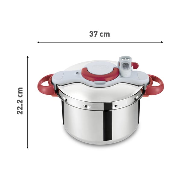 Nerūsējošā tērauda spiediena katls 6 l Clipso Minut Perfect – Tefal-image-3