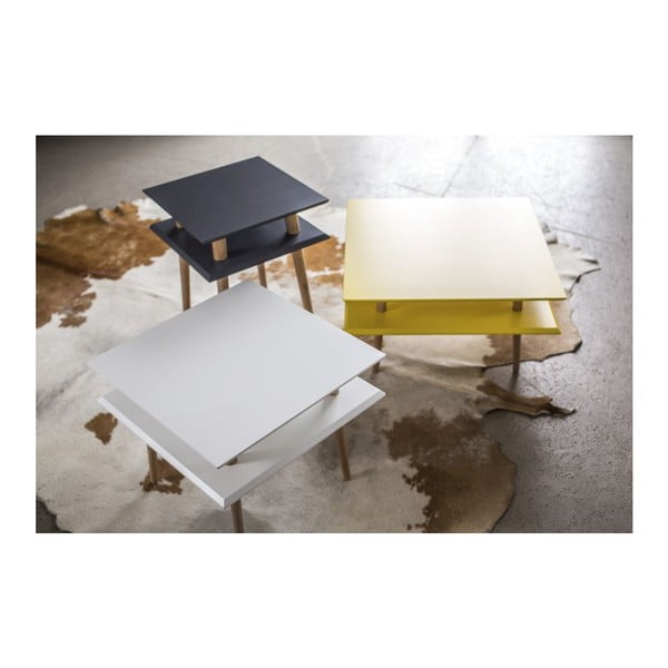 Gaiši pelēks kafijas galdiņš Ragaba Square, 55 x 55 cm-image-1