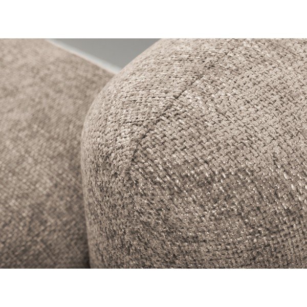 Gaiši brūns salokāms stūra dīvāns no šenila auduma ar uzglabāšanas vietu (ar kreiso stūri/ar zvilni) Mele – Makamii-image-4