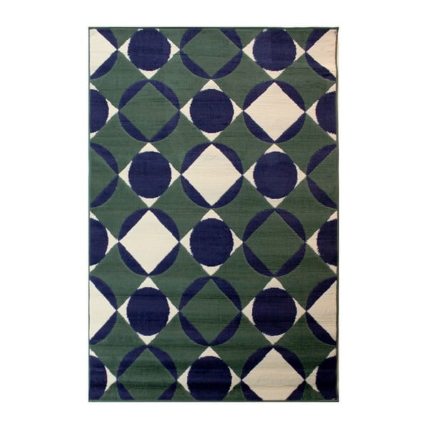 Zils paklājs Flair paklāji Carnaby Element Teal, 80 x 150 cm