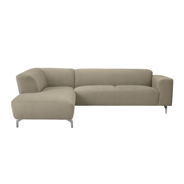Stūra dīvāns dabīgā krāsā Windsor & Co Sofas Orion, kreisais stūris