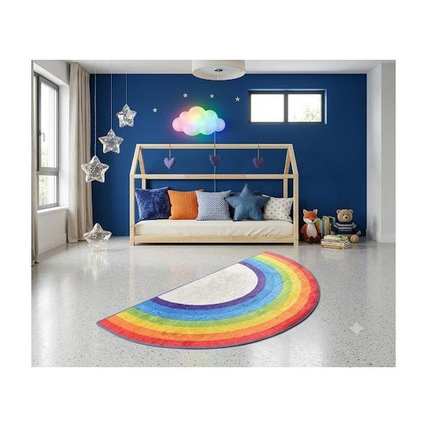 Mazgājams bērnu paklājs 60x120 cm Rainbow – Mila Home