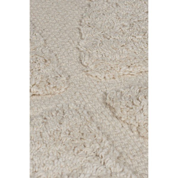 Krēmkrāsas ar rokām darināts kokvilnas paklājs 80x150 cm Ada Arch Geo – Flair Rugs-image-2