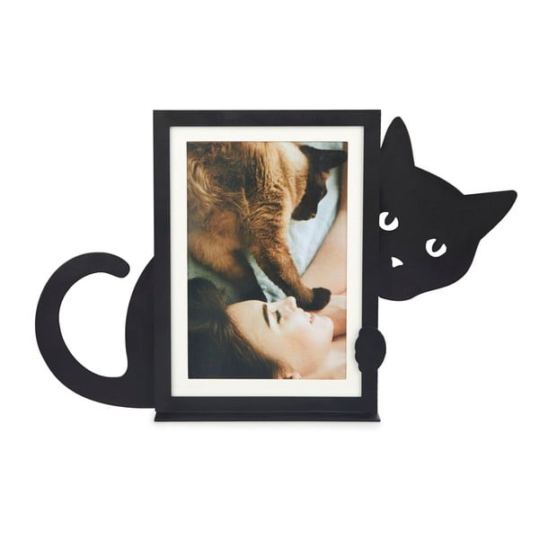 Melns metāla stāvošs foto rāmis 31x19,5 cm Hidden Cat – Balvi