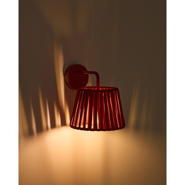 LED sienas āra gaismeklis ar saules baterijām (augstums 23 cm) Aldet – Kave Home-image-1