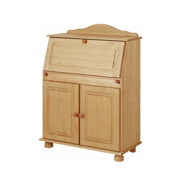 Dabīga toņa priedes masīvkoka augsta kumode ar atvilktņu skapi 107x39 cm Mette – Støraa-image-2