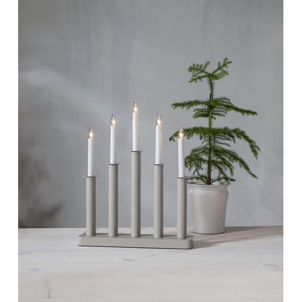 Bēšs Ziemassvētku gaismas dekors Plate – Star Trading-image-1