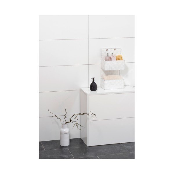 Balts divvietīgs vannas istabas organizators Wenko Adria-image-2