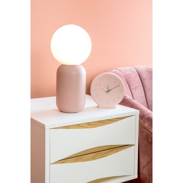 Gaiši rozā galda lampa Leitmotiv Gala, augstums 32 cm-image-2