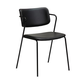 Melns mākslīgās ādas krēsls DAN-FORM Denmark Zed