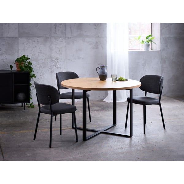 Tumši pelēks pusdienu krēsls Fowler – Unique Furniture-image-2