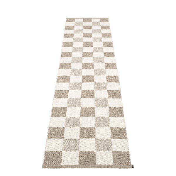 Bēšs/krēmkrāsas iekštelpu un āra celiņa paklājs 70x300 cm Pix Dark Linen – Pappelina