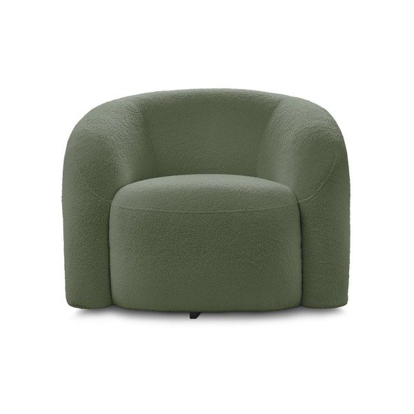 Zaļš grozāms atpūtas krēsls no buklē auduma Elina – Bobochic Paris-image-3