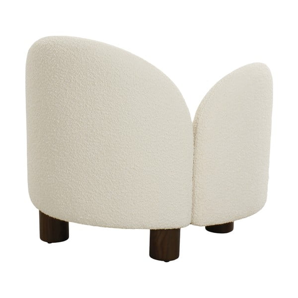 Balts atpūtas krēsls no buklē auduma Honolulu – House Nordic-image-4