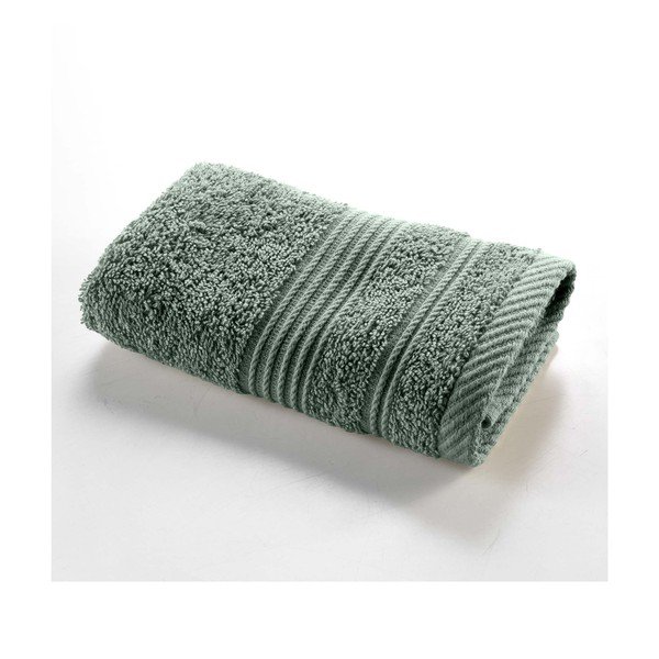 Salvijas zaļš frotē kokvilnas dvielis 30x50 cm Tendresse – douceur d'intérieur
