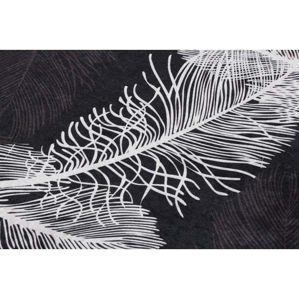 Antracīta pelēki vannas istabas paklājiņi (2 gab.) 60x100 cm Alisan – Foutastic-image-4