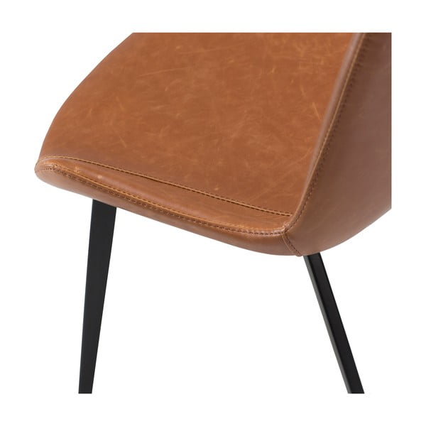 Brūns eko ādas ēdamistabas krēsls DAN-FORM Denmark Hype-image-3