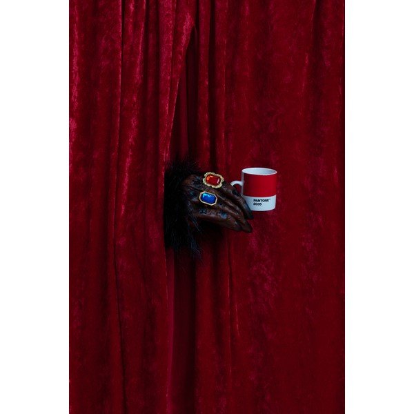 Sarkana espreso porcelāna tasīte 120 ml Red 2035 – Pantone-image-1