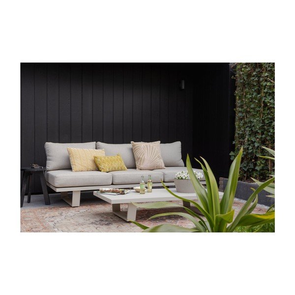 Pelēkbēšs polsterēts dārza dīvāns Bear – WOOOD-image-1