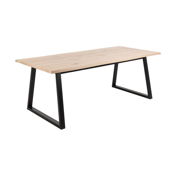 Ēdamgalds ar ozolkoka imitācijas galda virsmu 100x220 cm Malika – Actona-image-3