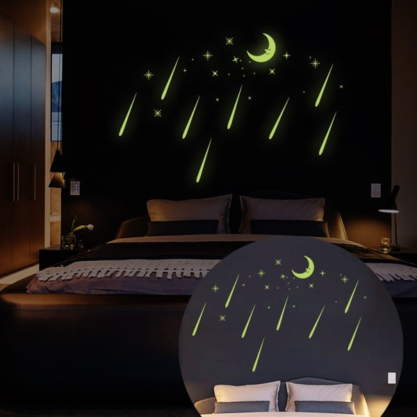 Sienas uzlīmes Ambiance Moon And Falling Stars-image-2