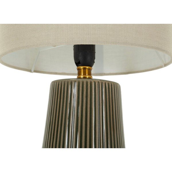 Haki/krēmkrāsas keramikas galda lampa ar auduma abažūru (augstums 41,5 cm) Harmony – Mauro Ferretti-image-3