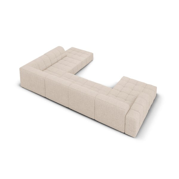 Bēšs stūra dīvāns (ar labo stūri/U veida) Chicago – Cosmopolitan Design-image-4