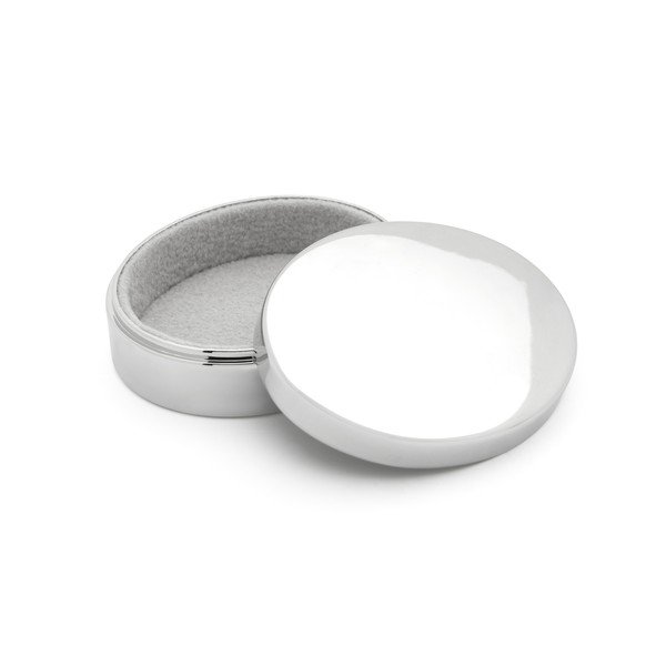 Spīdīgas sudraba krāsas metāla kastīte pirmajam zobam 5x4x2 cm Woezel & Pip – Zilverstad-image-1