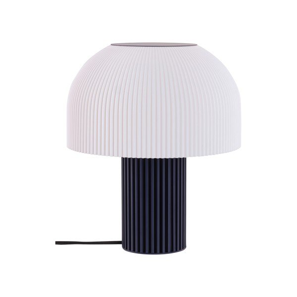 Balta/zila plastmasas galda lampa (augstums 29 cm) Maya – Jotex