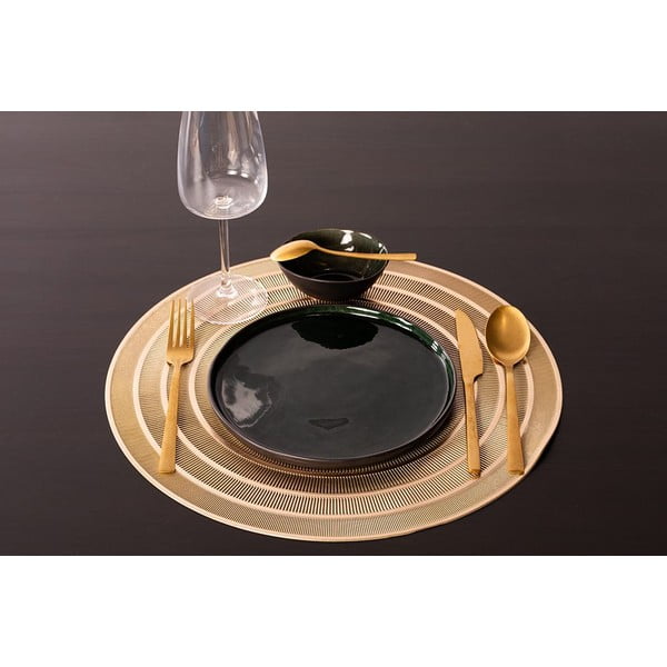 Zelta krāsas galda paliktnis Tiseco Home Studio, ⌀ 39,5 cm-image-1