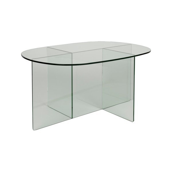 Stikla žurnālgaldiņš 60x80 cm Linea – Zuiver