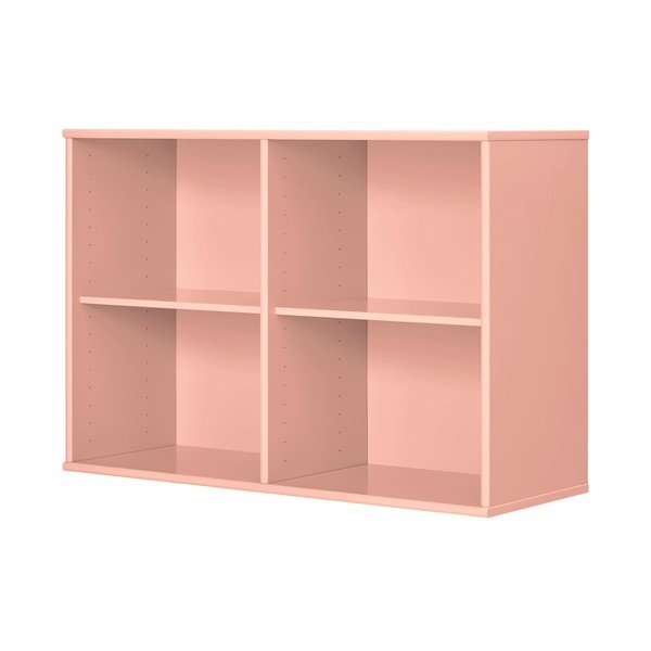 Rozā piekarināms grāmatplaukts 89x61x32,5 cm Mistral – Hammel Furniture-image-1