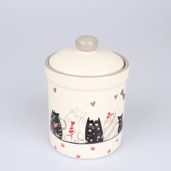 Keramikas burka ar vāciņu Dakls Cats