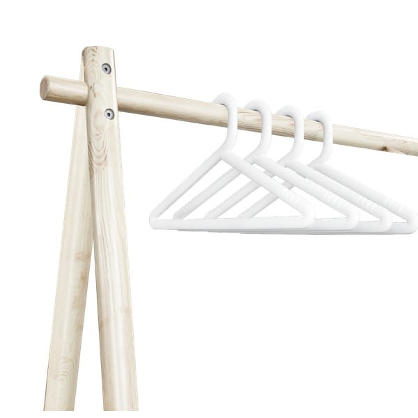 4 baltu pakaramo pakaramo komplekts Karup Design Hongi White