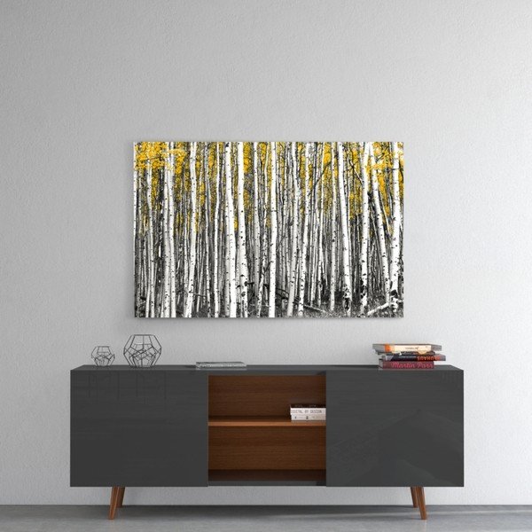 Stikla glezna Insigne Yellow Forest, 110 x 70 cm-image-1