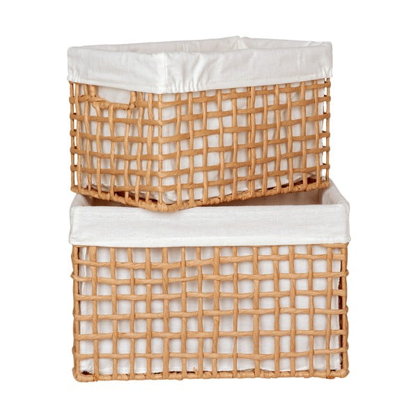 Uzglabāšanas grozi (2 gab.) 25x35x22 cm Bustelo – House Nordic-image-2