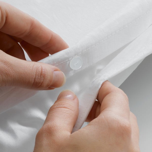 Balta vienguļamā mikrošķiedras gultas veļa 140x200 cm Heltie – douceur d'intérieur-image-3