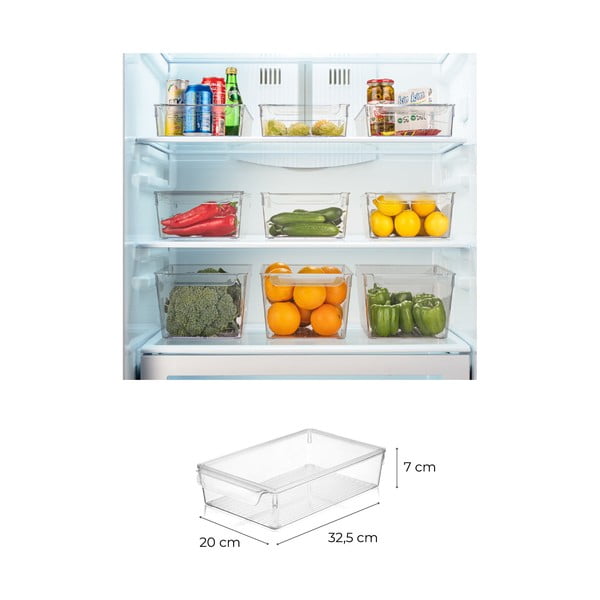 Plastmasas ledusskapja organizatori (3 gab.) – Hermia-image-2