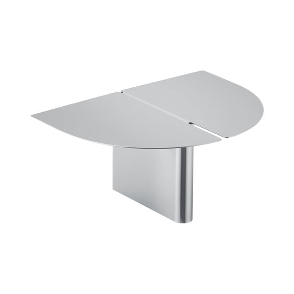 Matētas sudraba krāsas sienas plaukts no nerūsējošā tērauda 30 cm Oru – Blomus-image-3