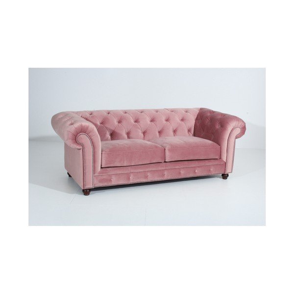 Rozā dīvāns Max Winzer Orleans Velvet, 216 cm-image-1