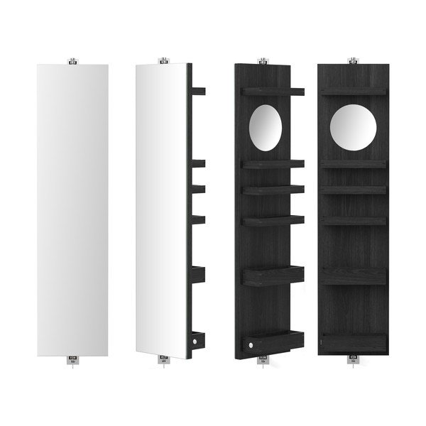 Grozāms spogulis ar uzglabāšanas vietu Wireworks Cosmos Dark, augstums 114 cm-image-1