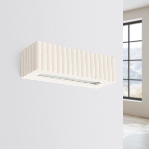 Bēša keramikas sienas lampa Rivena – Sollux-image-4