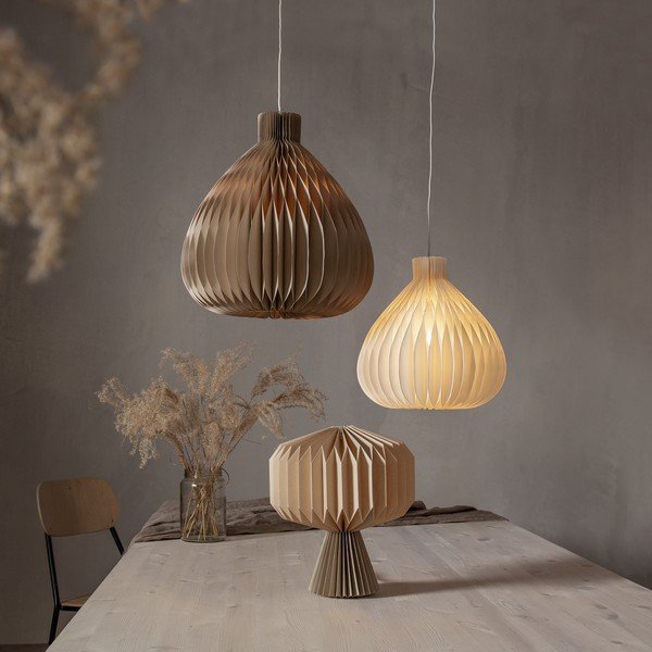 Krēmkrāsas abažūrs ø 28 cm Honeycomb – Star Trading-image-3