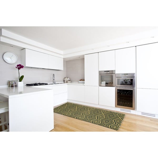 Ļoti izturīgs virtuves paklājs Webtappeti Hellenic Green, 60 x 220 cm