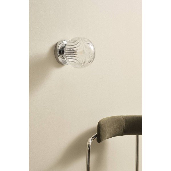 Spīdīgas sudraba krāsas stikla griestu lampa ø 15 cm Tink – Jotex-image-2