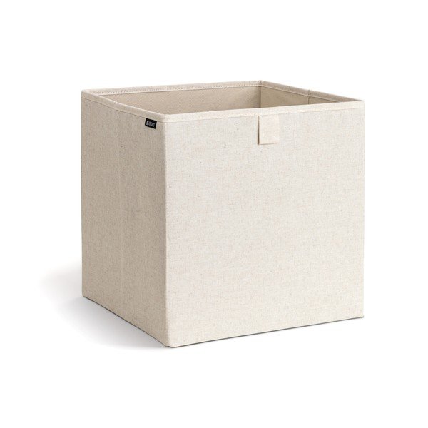 Bēša tekstila uzglabāšanas kaste 32x31,5x31,5 cm Soft Storage Cube – Bigso-image-4