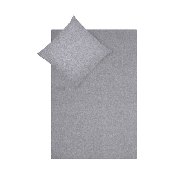 Pelēka vienguļamā gultas veļa ar kašmiru Westwing Collection Cashmere, 155 x 220 cm