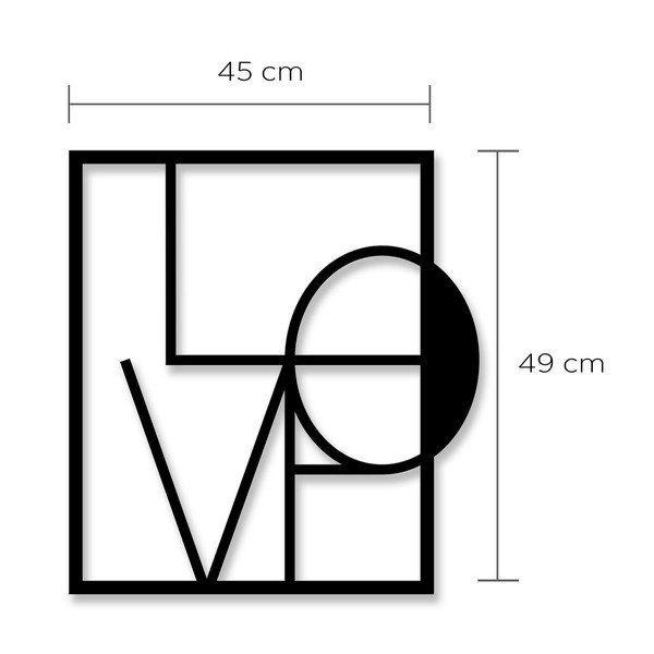 Metāla sienas dekors Love-image-2