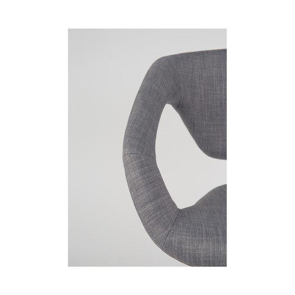 2 pelēku krēslu komplekts ar melnām kājām Zuiver Flexback-image-4