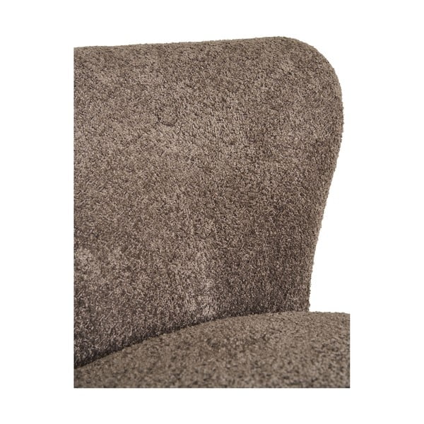 Brūns atpūtas krēsls no buklē auduma Covelo – House Nordic-image-4
